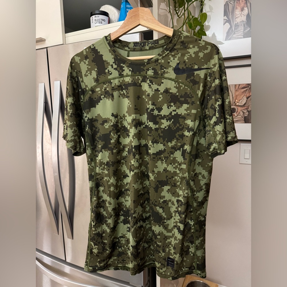 Nike Pro Hypercool Fitted Green Performance Top - image 2